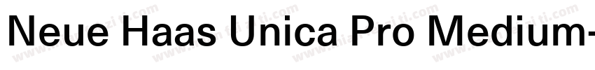 Neue Haas Unica Pro Medium字体转换